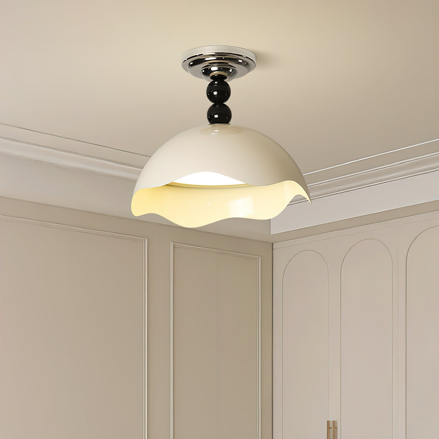 wave-crest-ceiling-lamp-anzaz-Chrome &  Green-2