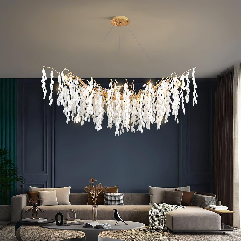 white-jade-branch-brass-chandelier-anzaz-Brass & White-2