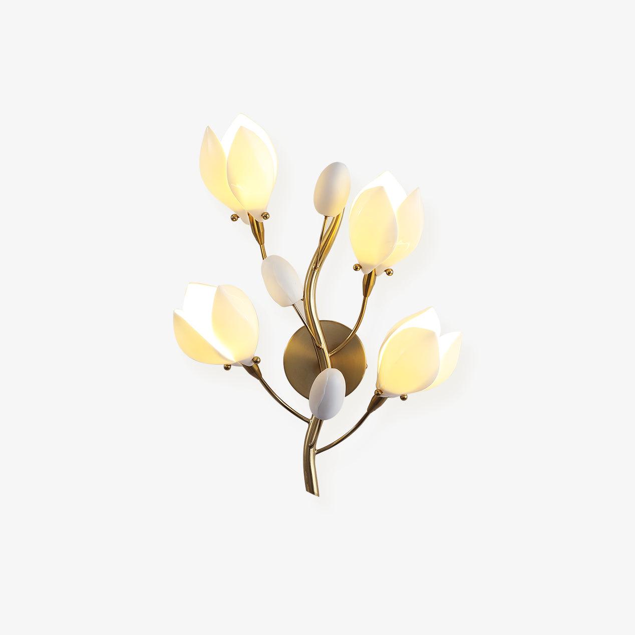 porcelain-magnolia-wall-lamp-anzaz-Gold & White Ceramic-1
