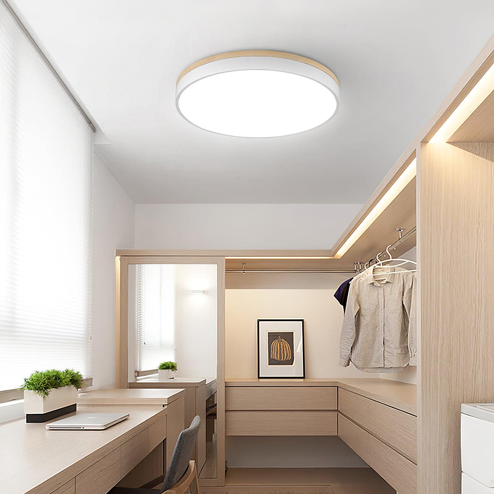 white-round-wooden-ceiling-lamp-anzaz-Wood & White-4
