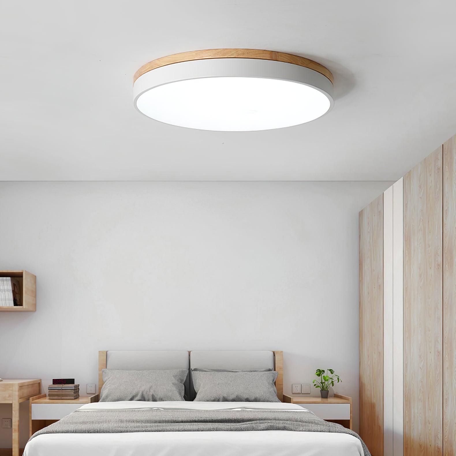 white-round-wooden-ceiling-lamp-anzaz-Wood & White-2