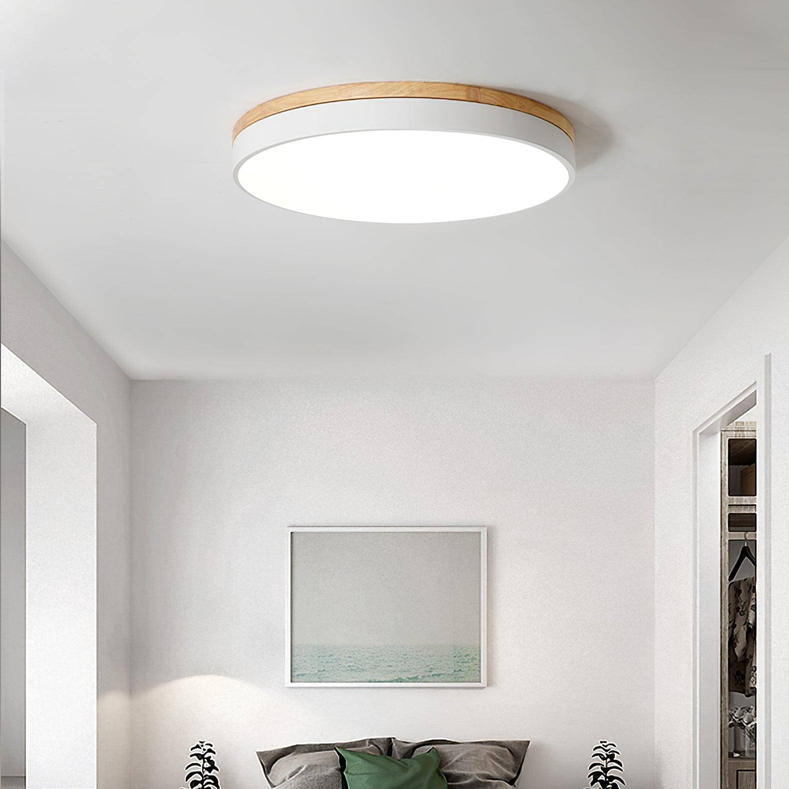white-round-wooden-ceiling-lamp-anzaz-Wood & White-3