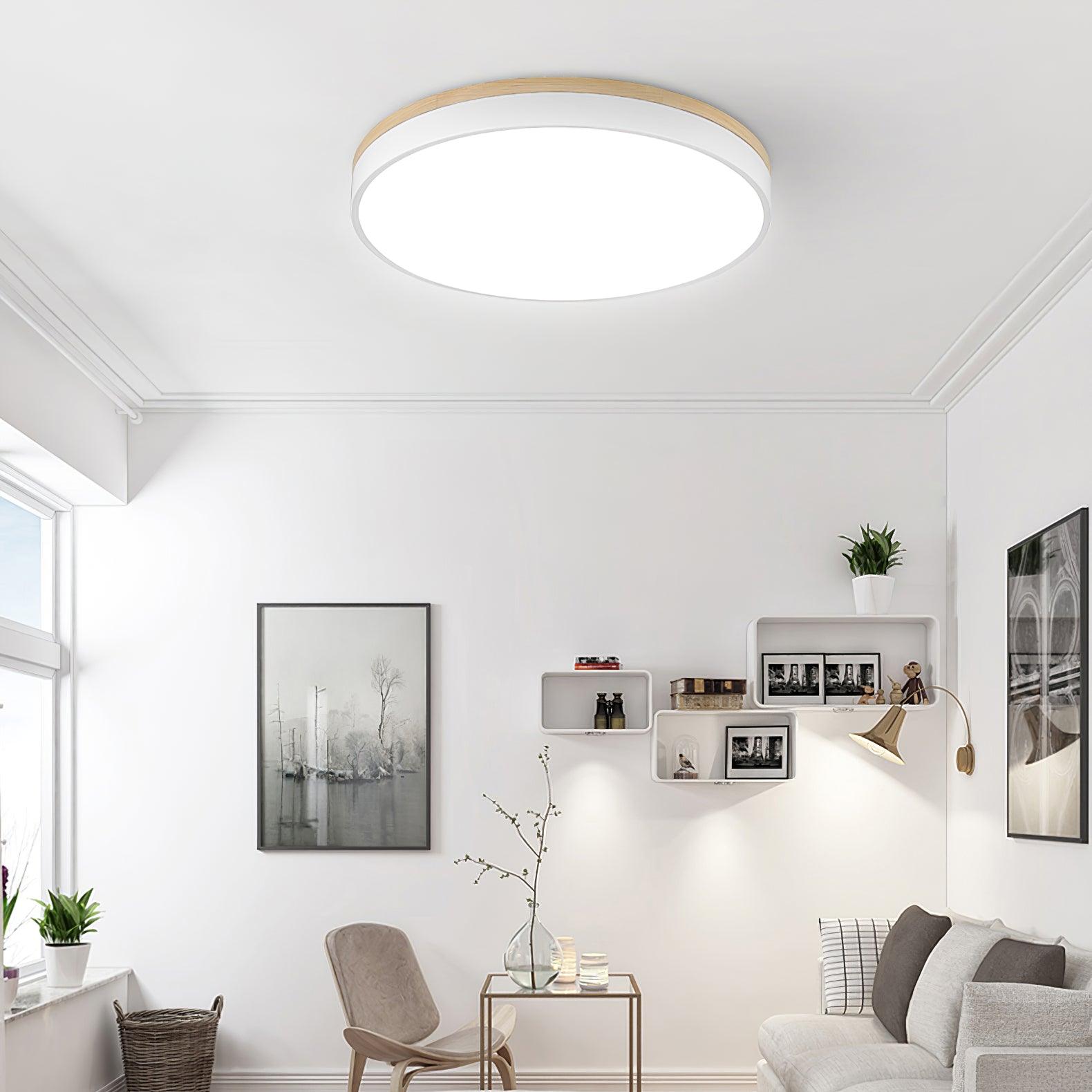 white-round-wooden-ceiling-lamp-anzaz-Wood & White-5