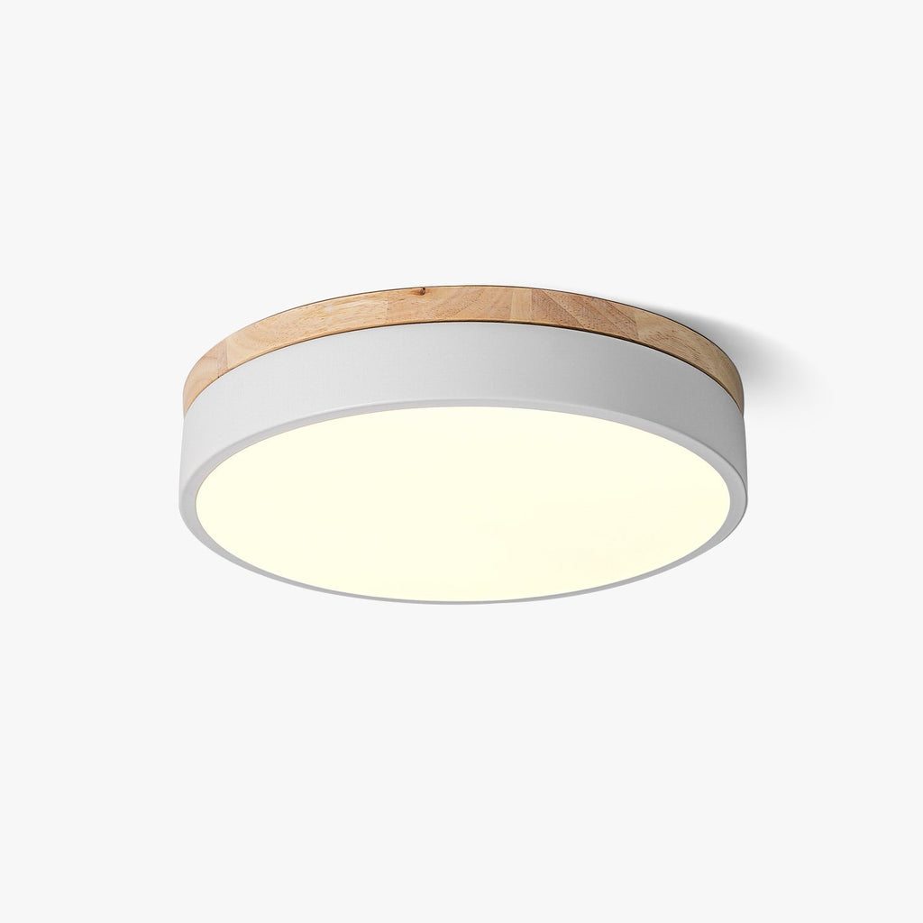 white-round-wooden-ceiling-lamp-anzaz-Wood & White-1
