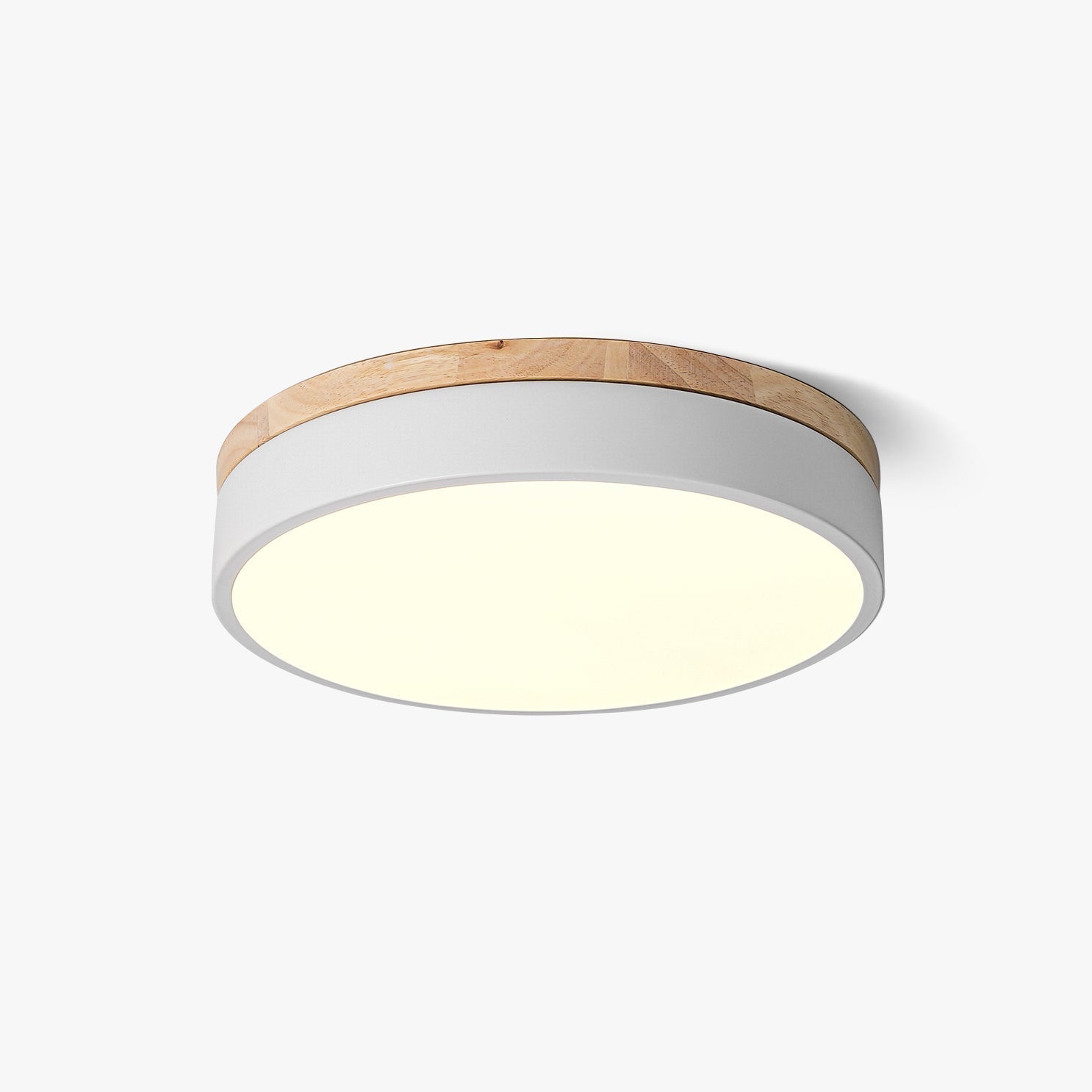 white-round-wooden-ceiling-lamp-anzaz-Wood & White-1