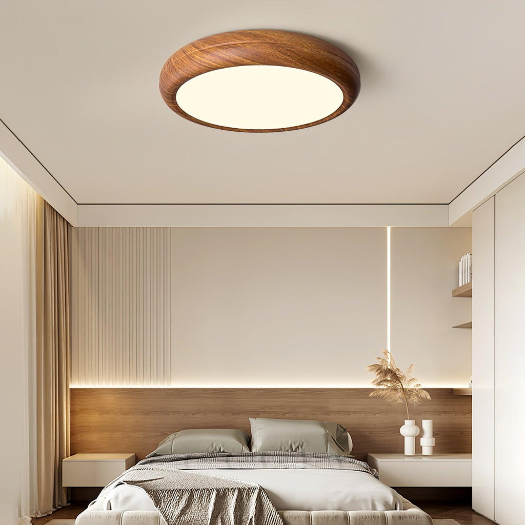 wood-grain-round-ceiling-lamp-anzaz-Walnut Wood Grain & White-2