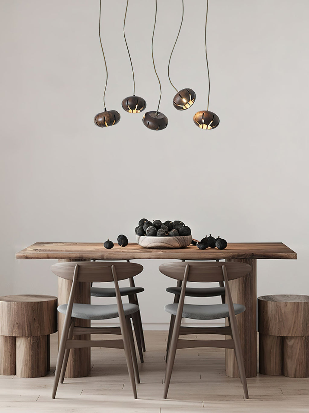 wood-pumpkin-cluster-chandelier-anzaz-Walnut Color-14