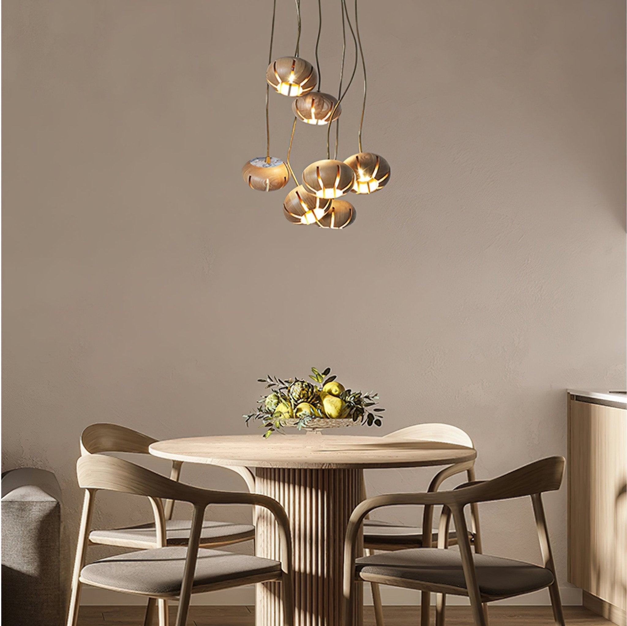 wood-pumpkin-cluster-chandelier-anzaz-Walnut Color-2