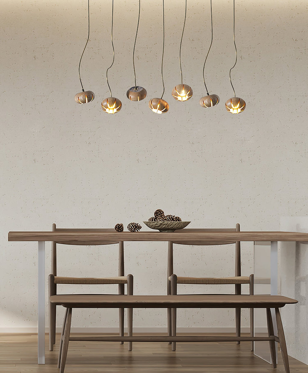 wood-pumpkin-cluster-chandelier-anzaz-Walnut Color-8