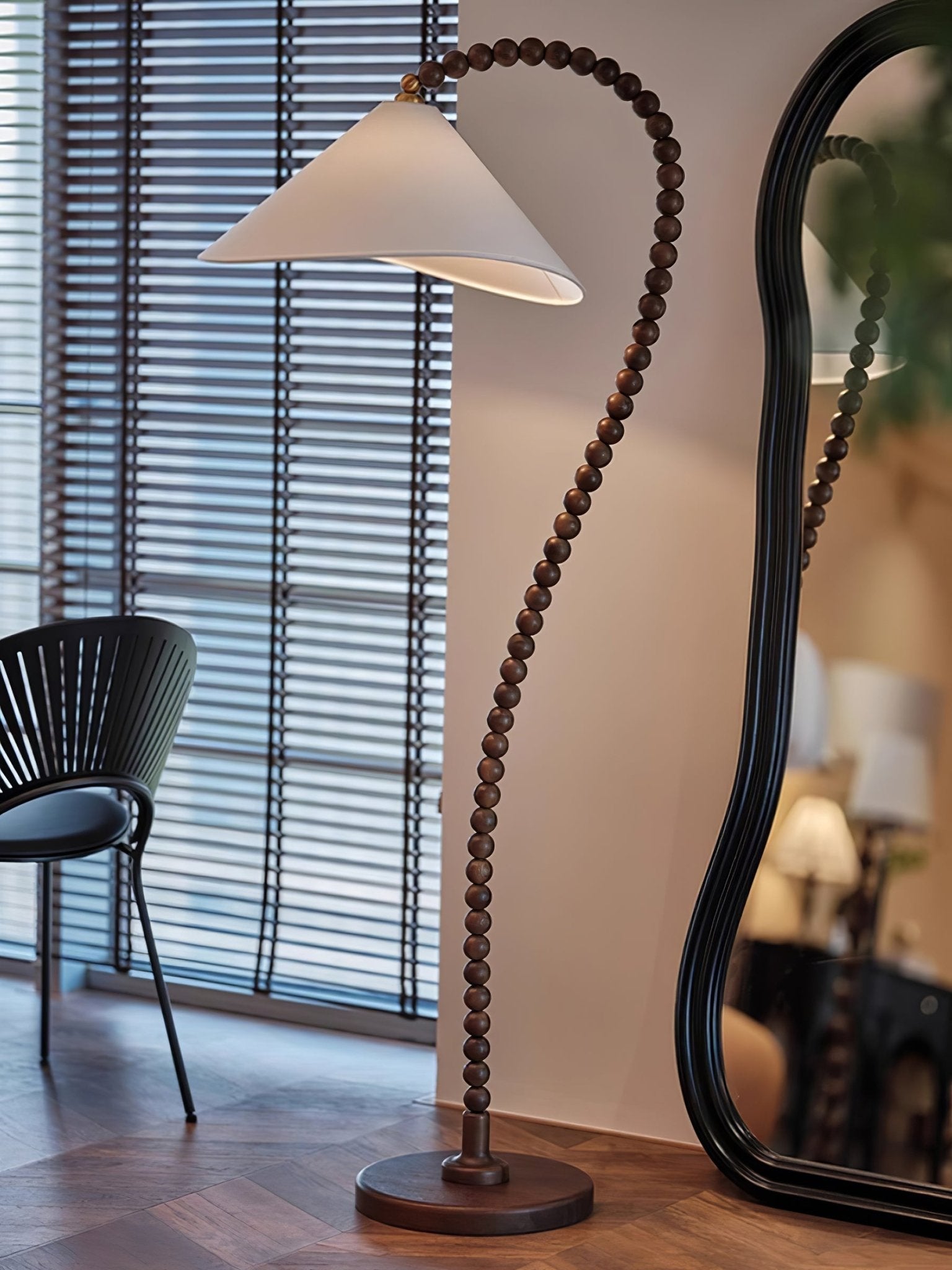 wooden-bead-floor-lamp-anzaz-Walnut Color-5