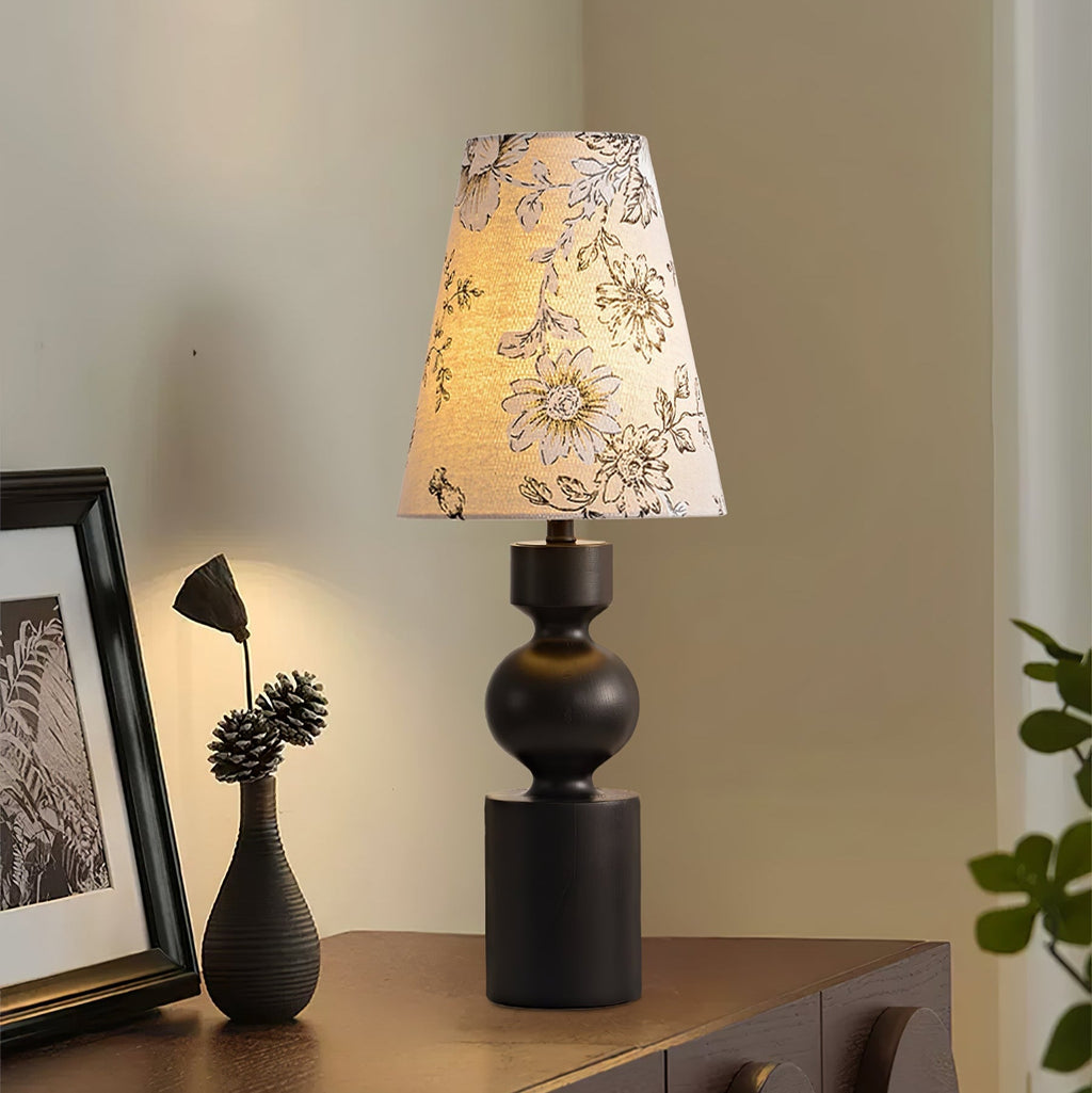 wooden-flower-pattern-table-lamp-anzaz-Dark Walnut Wood-3