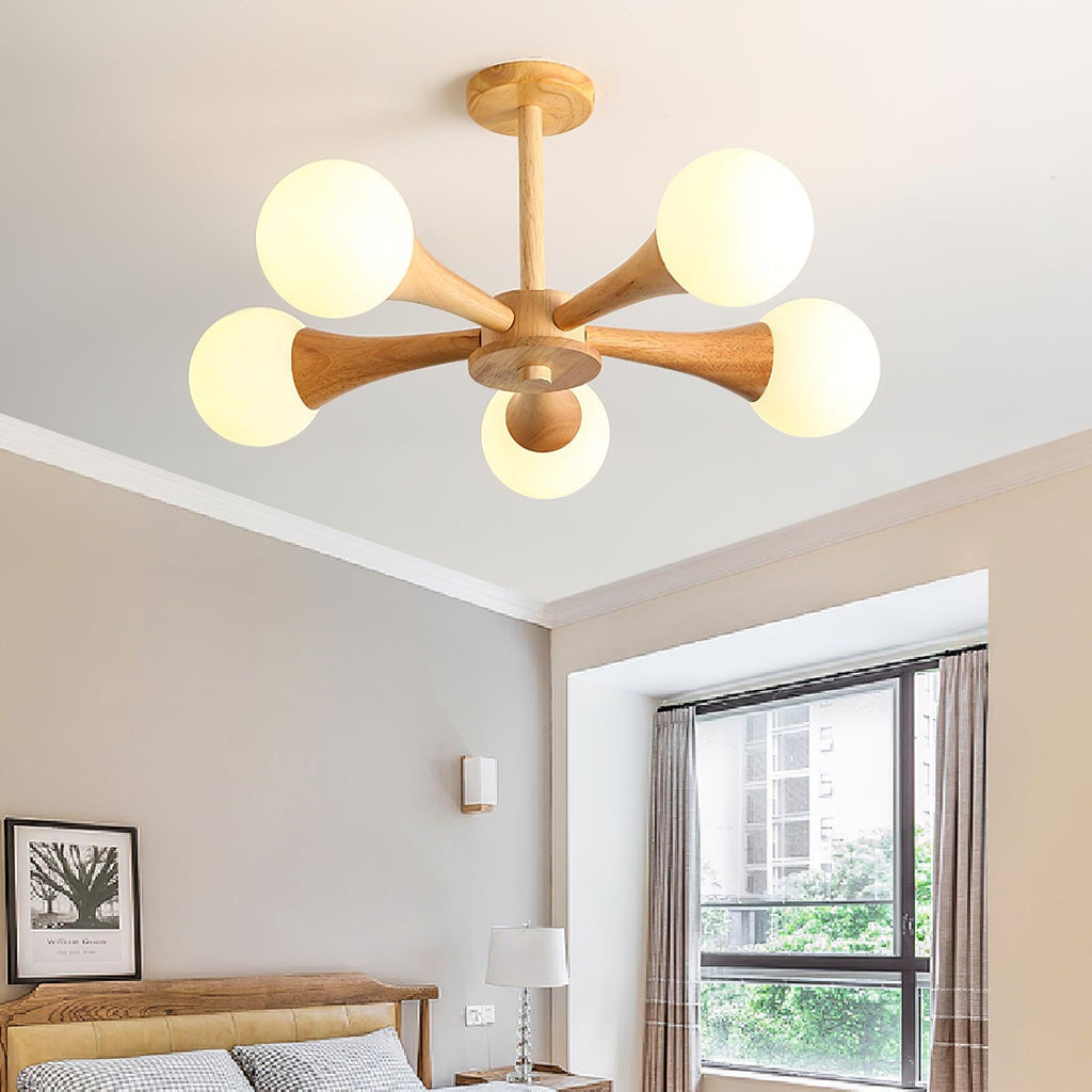 wooden-nera-chandelier-anzaz-Walnut Wood Color & White-2