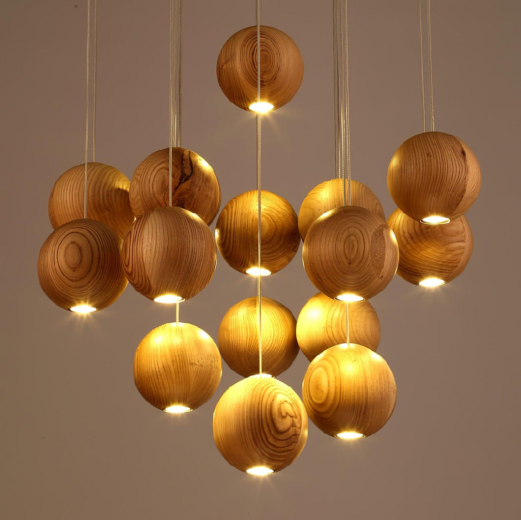 wooden-orb-sphere-cluster-pendant-light-anzaz-Nature wood color & Stainless steel-9