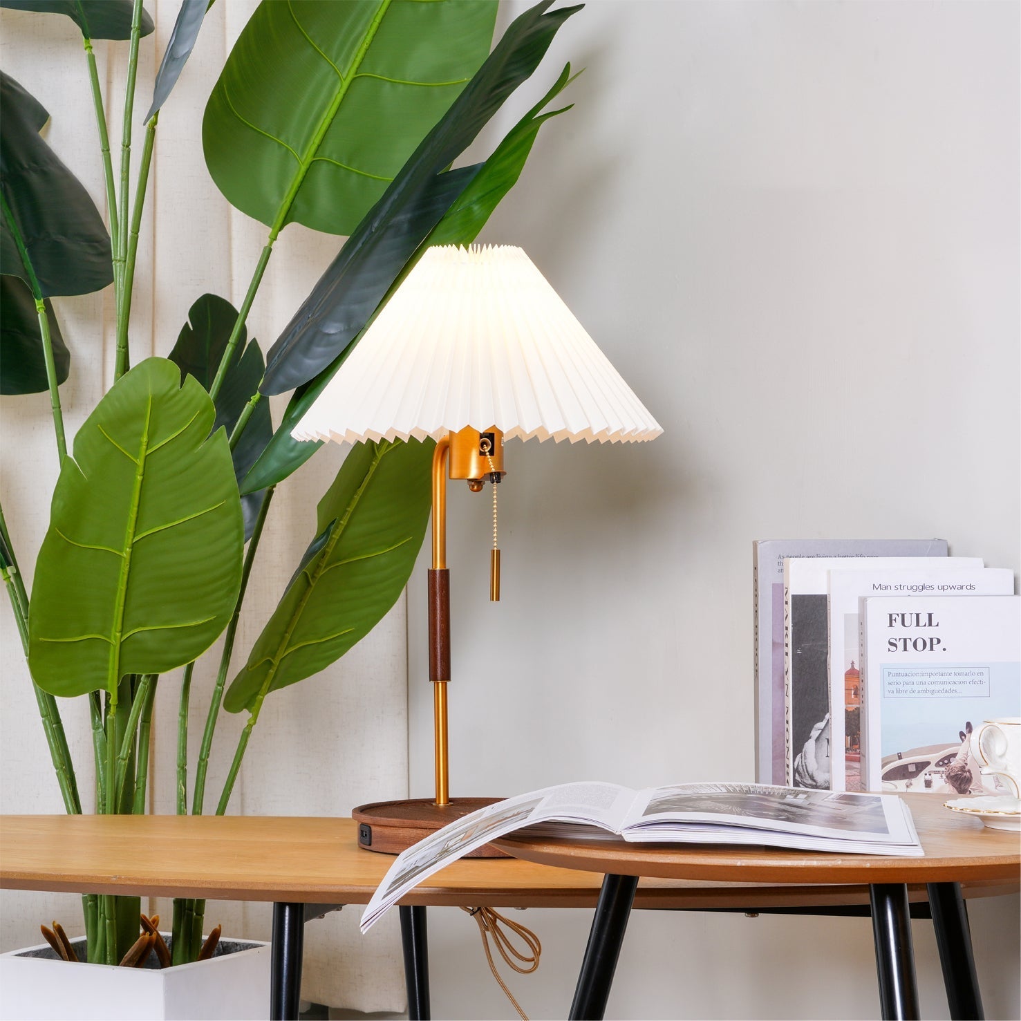 wooden-retro-table-lamp-anzaz-Walnut color & Beige-2