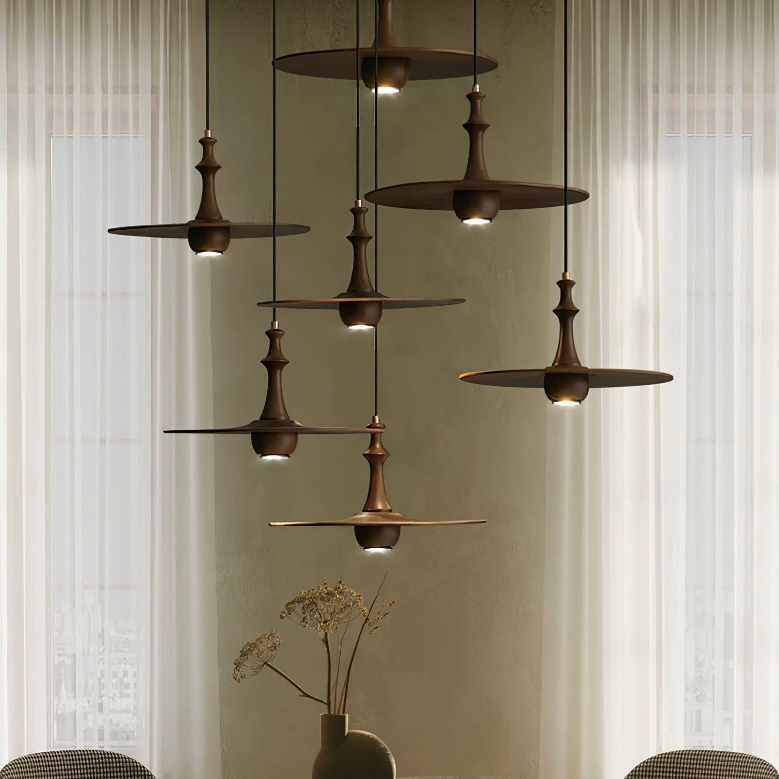wooden-spin-pendant-light-anzaz-Walnut Color-2