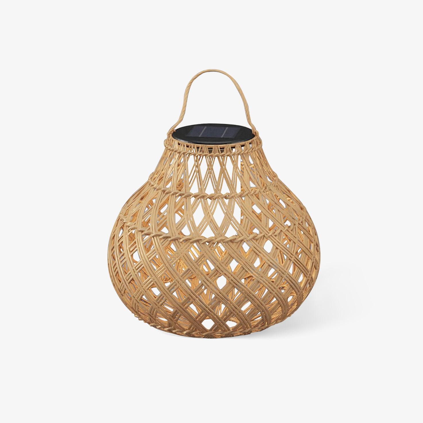 woven-sphere-solar-lantern-outdoor-lamp-anzaz-Model A: Wired Version-1