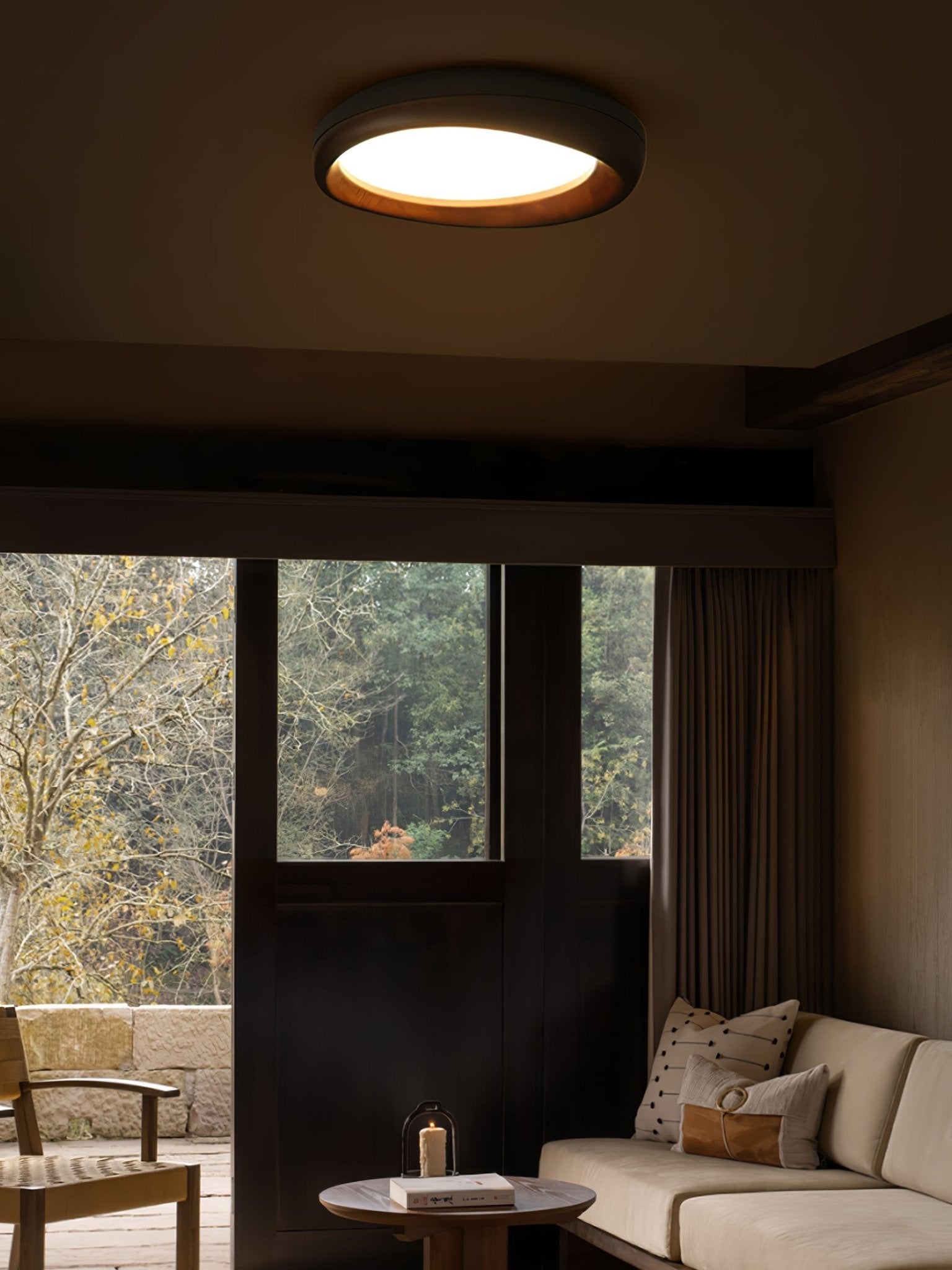 yuan-ceiling-light-anzaz-Black & Walnut Color-4
