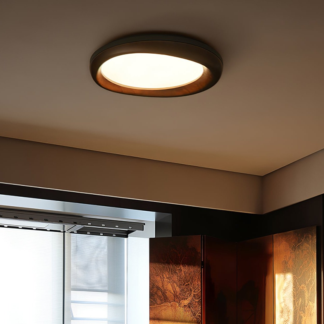 yuan-ceiling-light-anzaz-Gold & Walnut Color-3