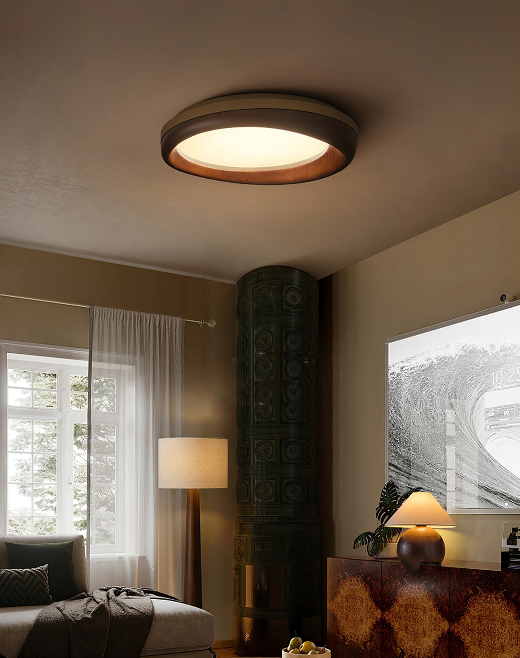 yuan-ceiling-light-anzaz-Black & Walnut Color-14