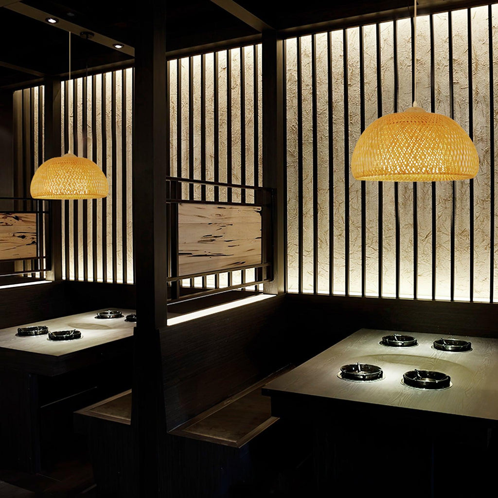 zenith-bamboo-pendant-light-anzaz-Chrome & Natural rattan-3