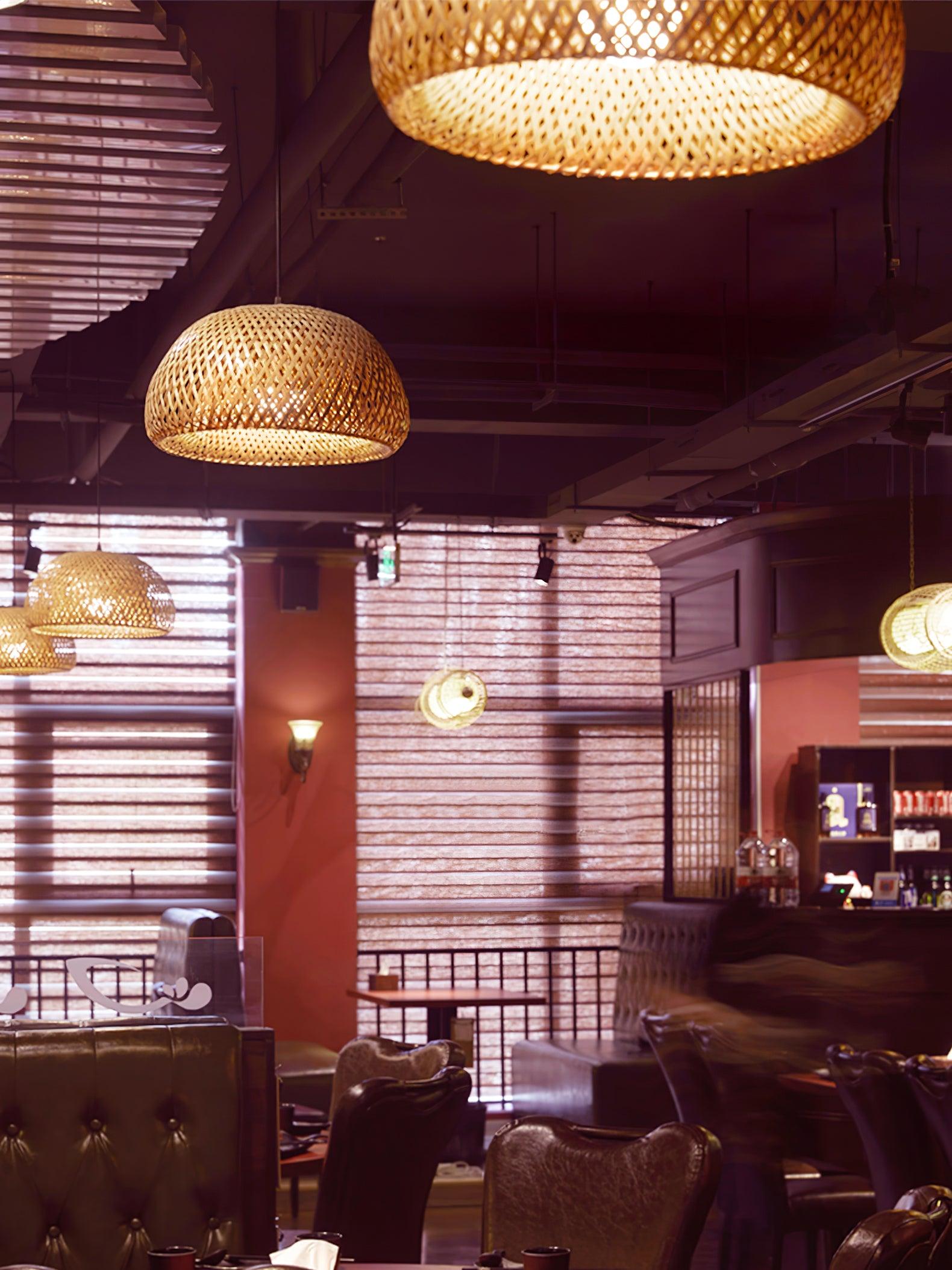 zenith-bamboo-pendant-light-anzaz-Chrome & Natural rattan-4