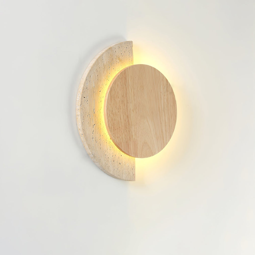 crescent-halo-plug-in-wall-sconce-anzaz-Yellow Travertine & Walnut Color (Warm Light)-9