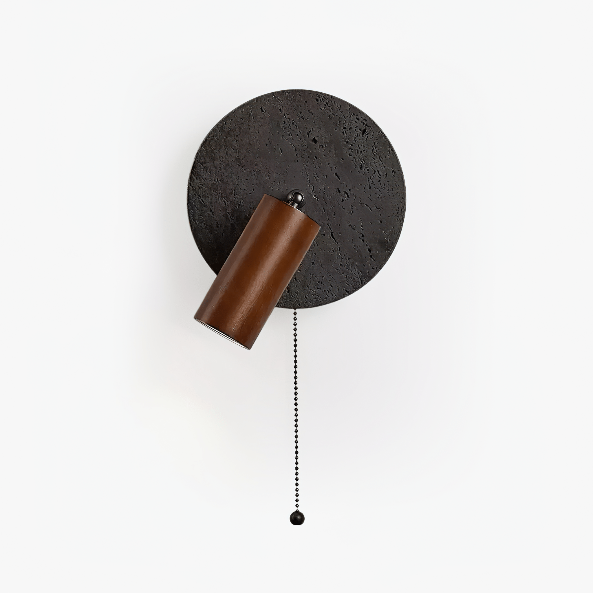 alaric-wall-sconce-anzaz-Walnut Wood & Black Travertine-1