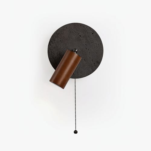 alaric-wall-sconce-anzaz-Walnut Wood & Black Travertine-1