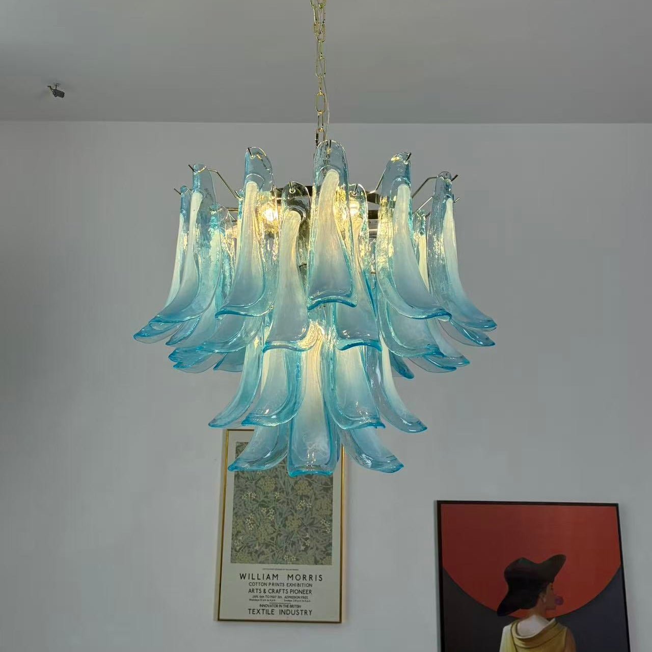 azure-drift-glass-chandelier-anzaz-Gold & Blue-3