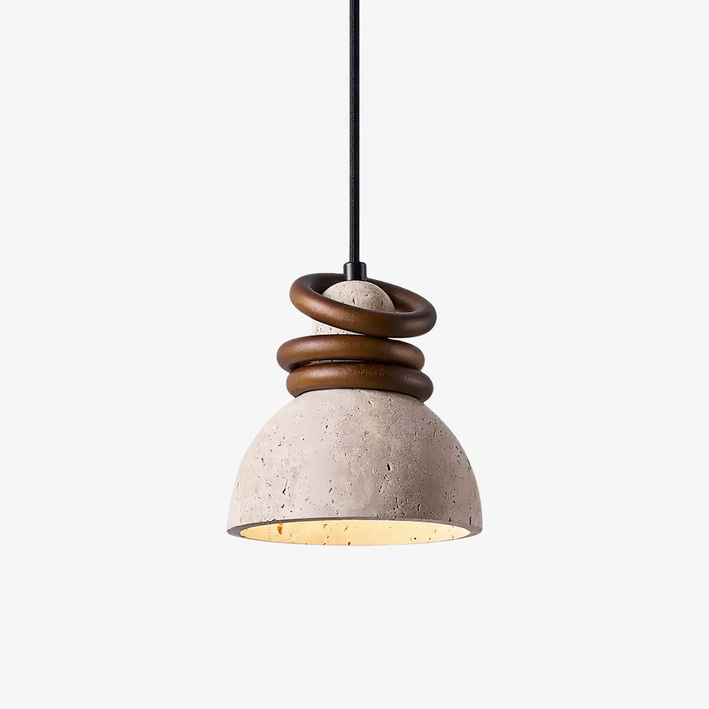 orryn-halo-pendant-lamp-anzaz-Yellow Travertine & Walnut Wood-1