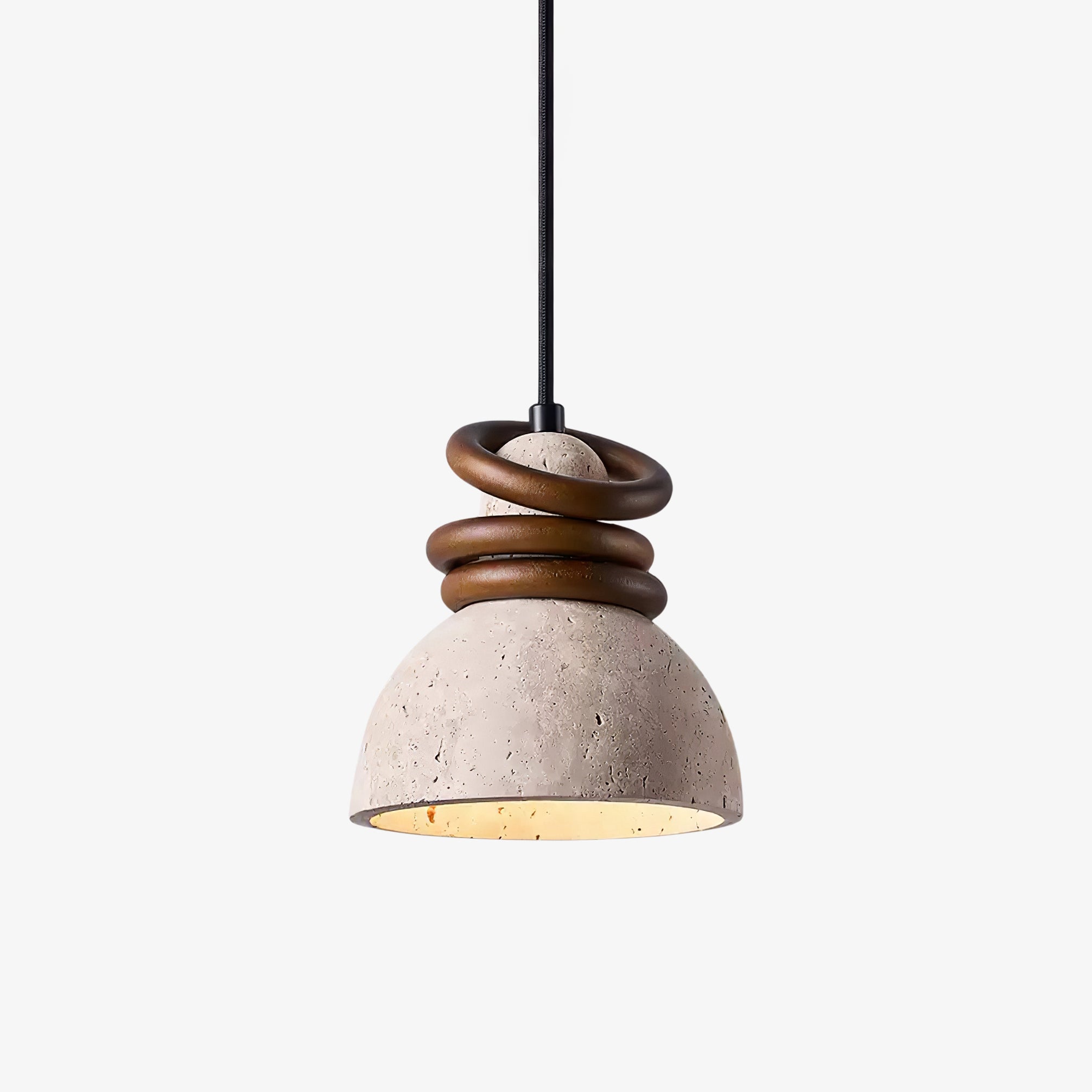 orryn-halo-pendant-lamp-anzaz-Yellow Travertine & Walnut Wood-1