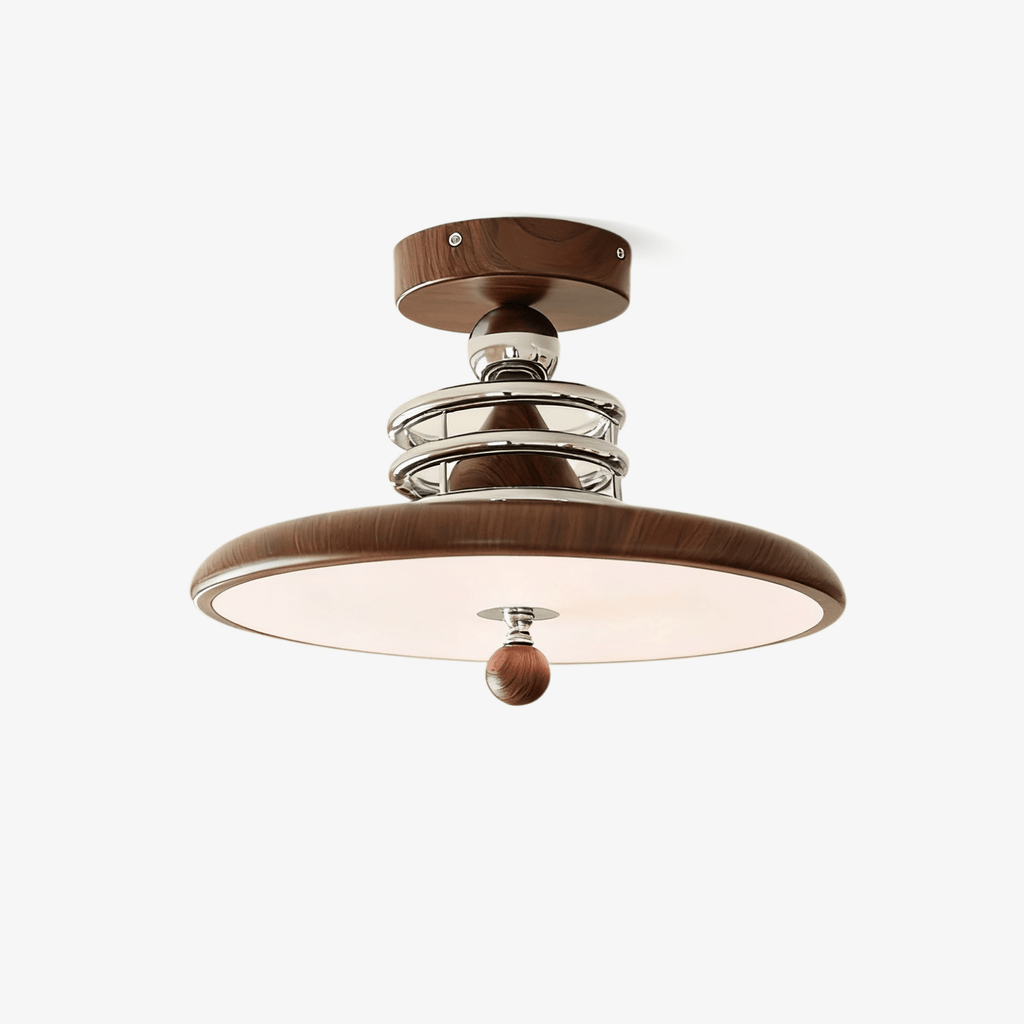retro-revolve-ceiling-lamp-anzaz-Water transfer walnut grain finish & Chrome-1