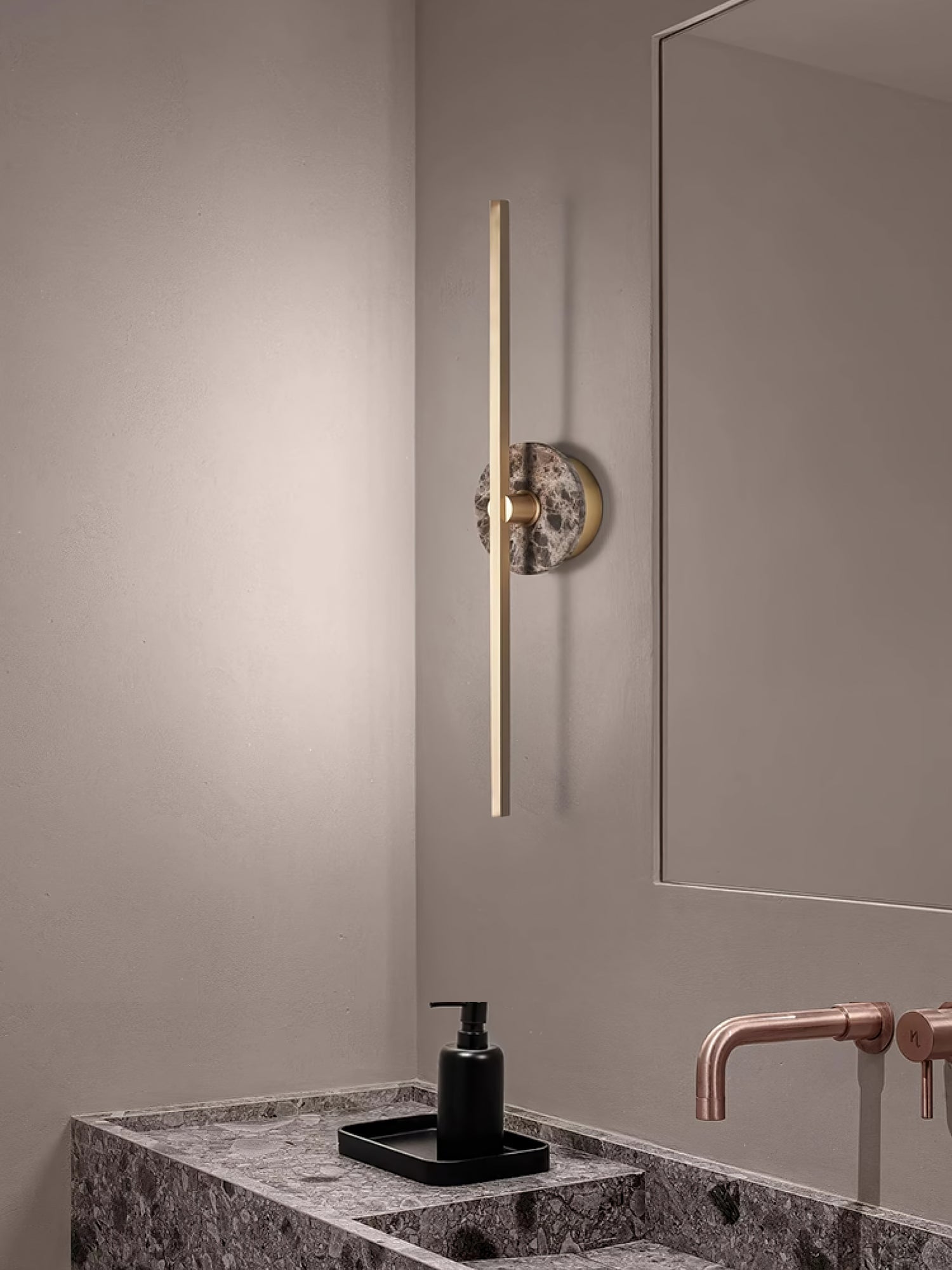 zylaro-stone-wall-light-anzaz-Black Marble & Gold-2