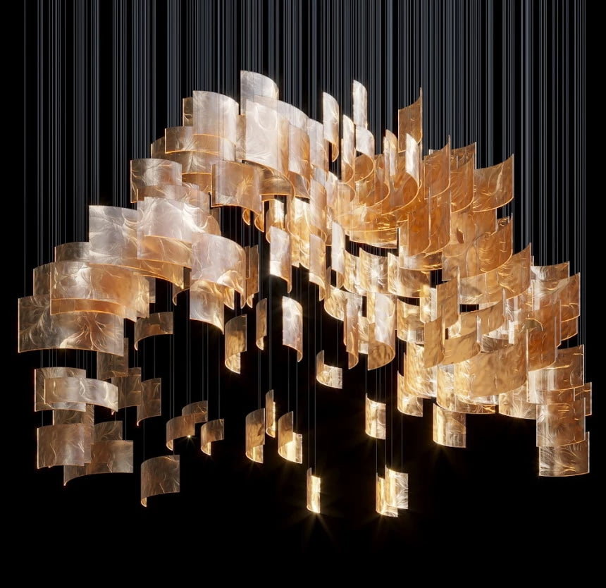 Custom Hanging Lighting Installation (DEPRIMO: LC0086)