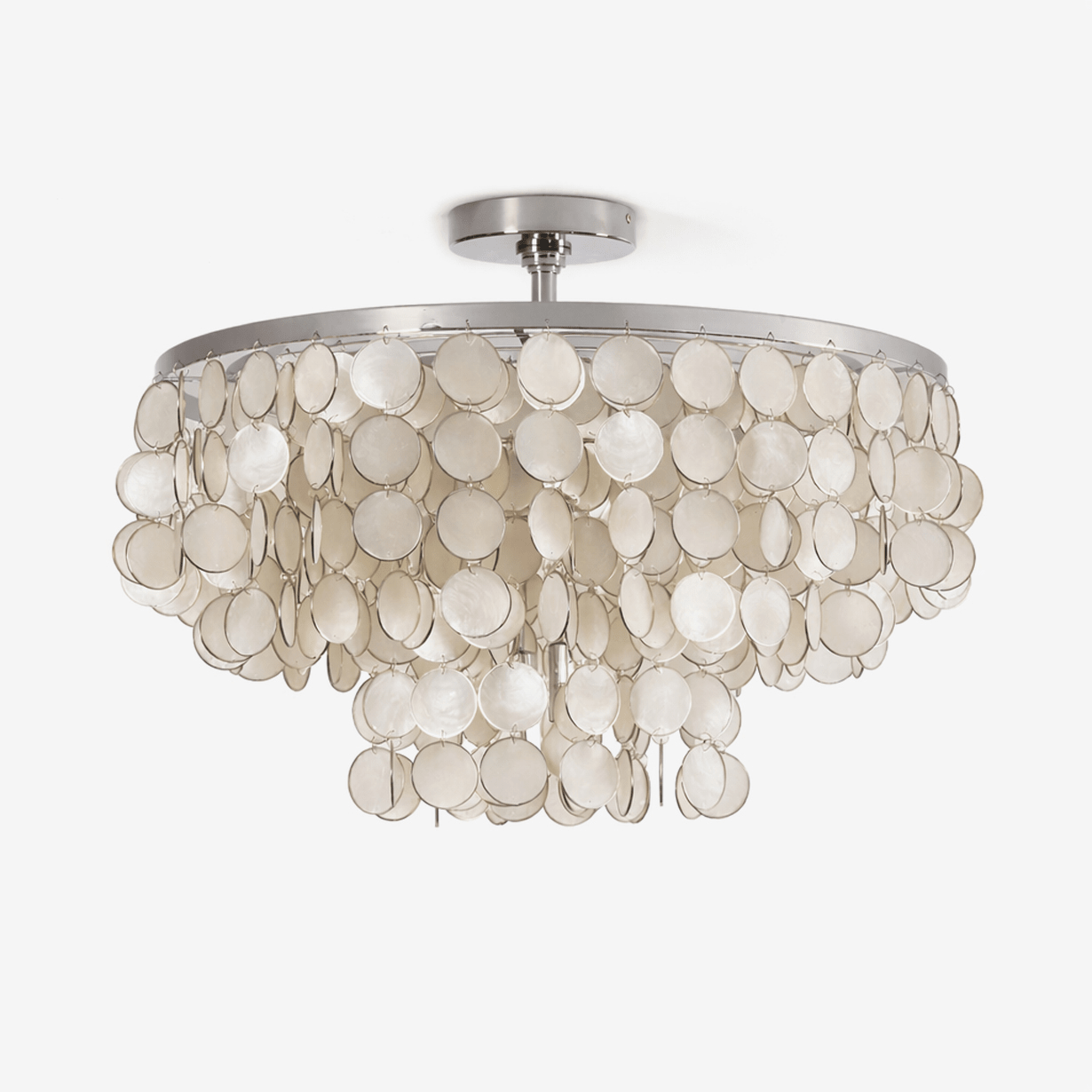 pearl-shell-ceiling-lamp-anzaz-Chrome & White-1