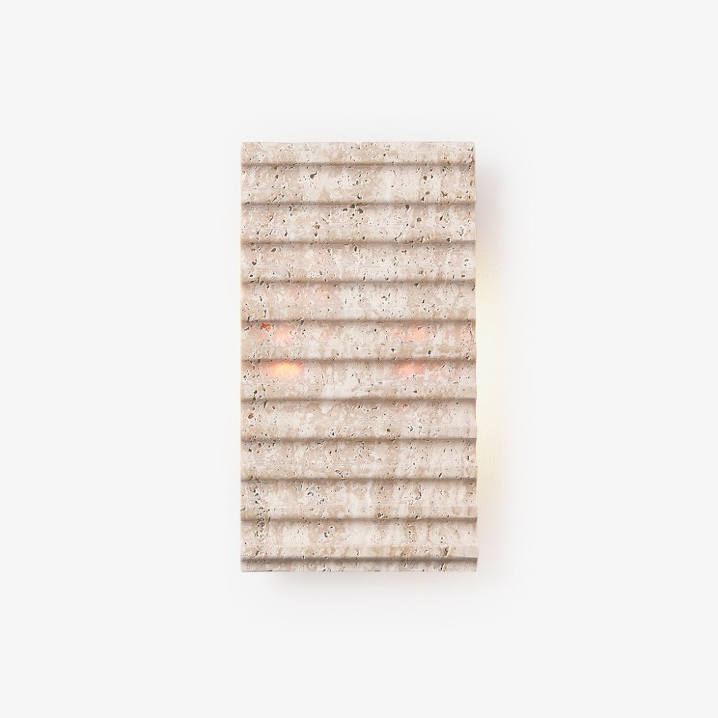travertine-ribbed-wall-sconce-anzaz-Yellow Travertine-1