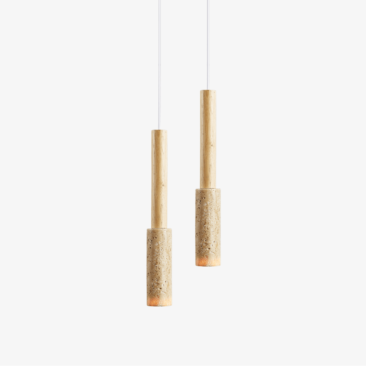 travertine-stick-pendant-light-anzaz-Yellow Travertine & Wood color-1