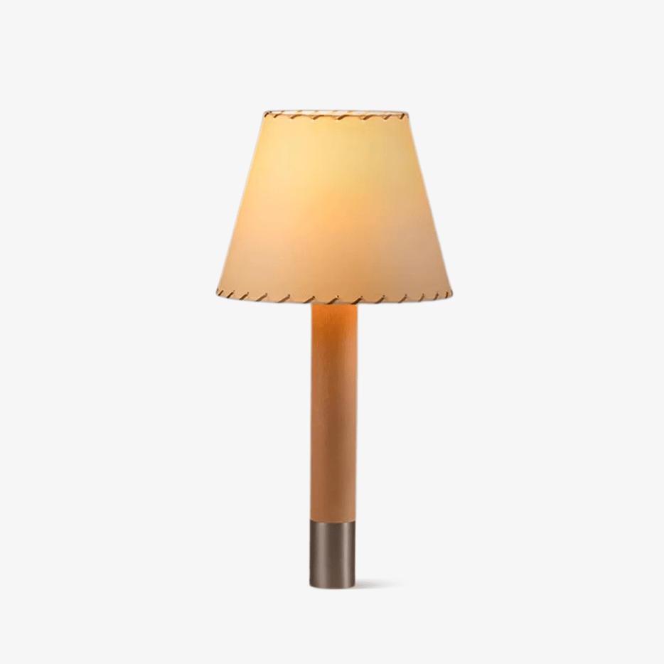 stitched-table-lamp-anzaz-Wood color & Beige-1
