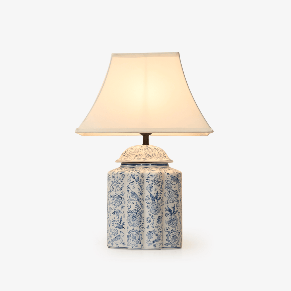 floral-bird-jar-table-lamp-anzaz-Blue & White-1