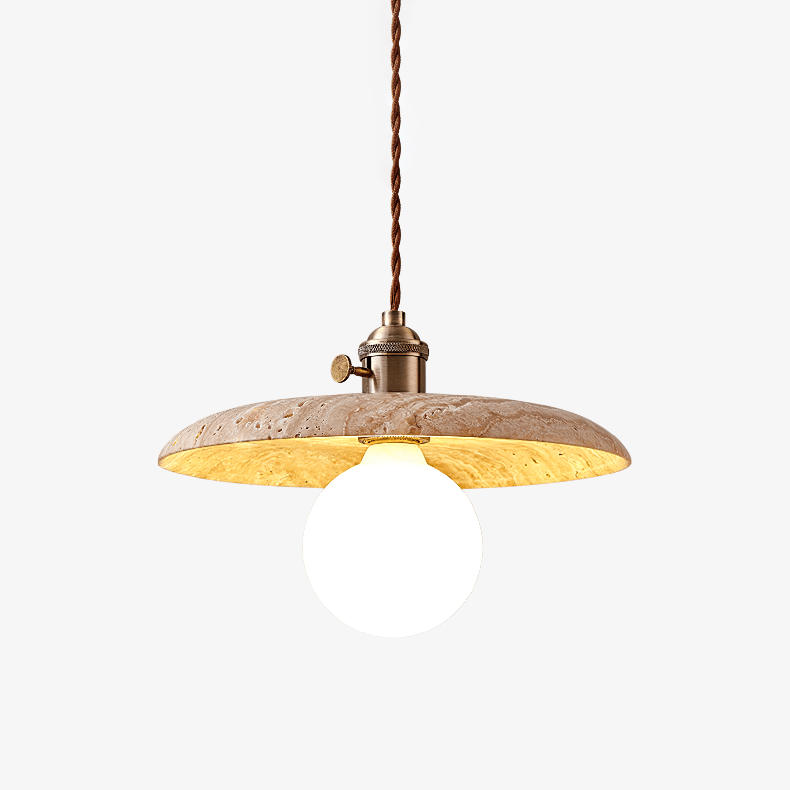 renzo-travertine-pendant-light-anzaz-Yellow Travertine & Gold-1