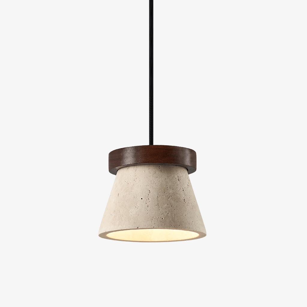 travertine-cone-ring-pendant-light-anzaz-∅ 4.7″ x H 3.7″-1