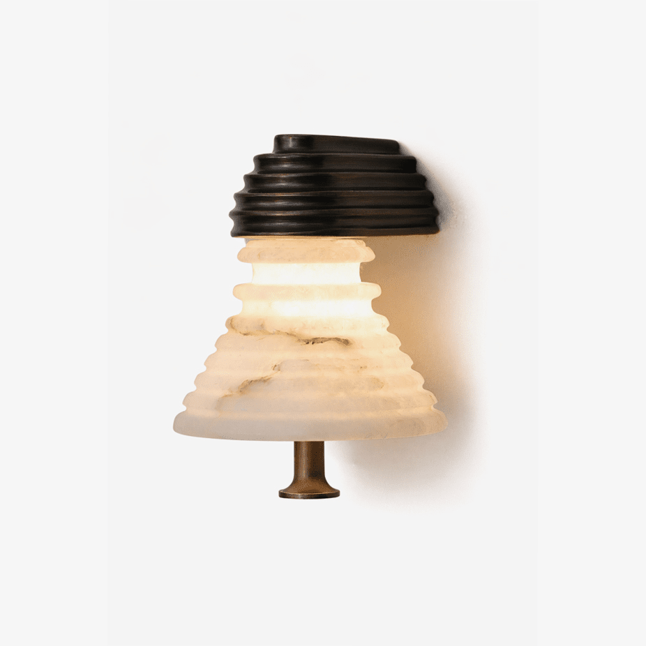 strata-alabaster-wall-lamp-anzaz-Bronze & White-1