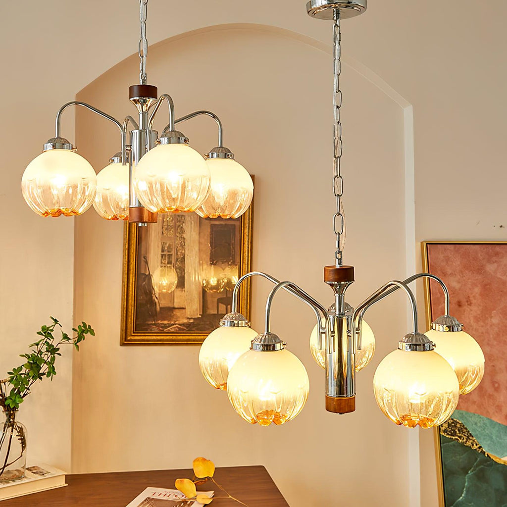 flower-bud-chandelier-anzaz-Chrome & White-2