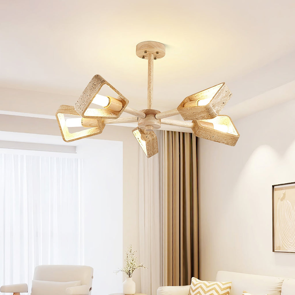 elementa-travertone-chandelier-anzaz-Walnut Color & Yellow Travertine-2