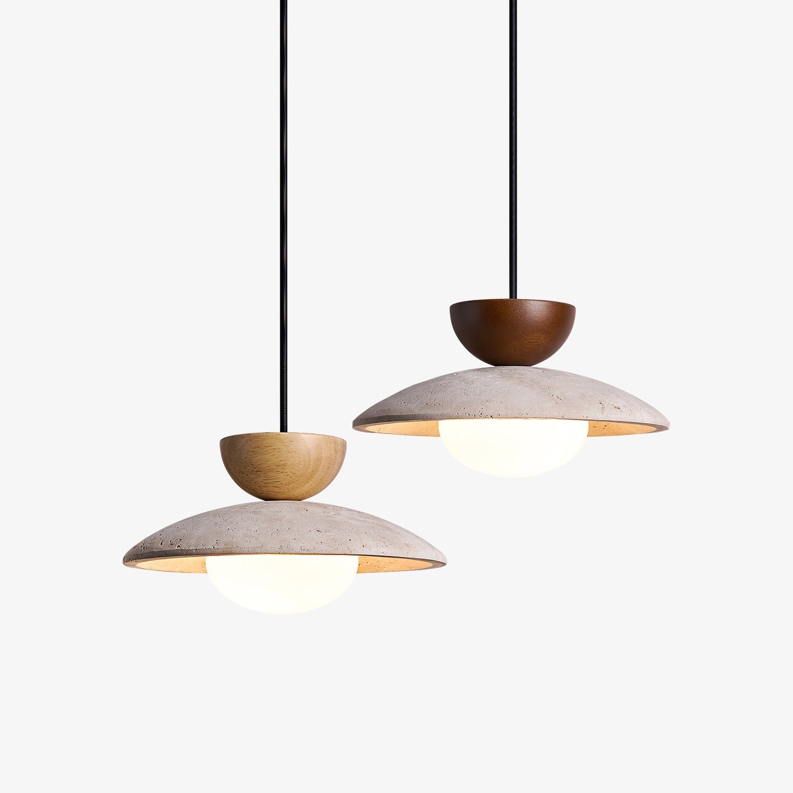 liora-pendant-light-anzaz-Dark walnut & Yellow Travertine-1