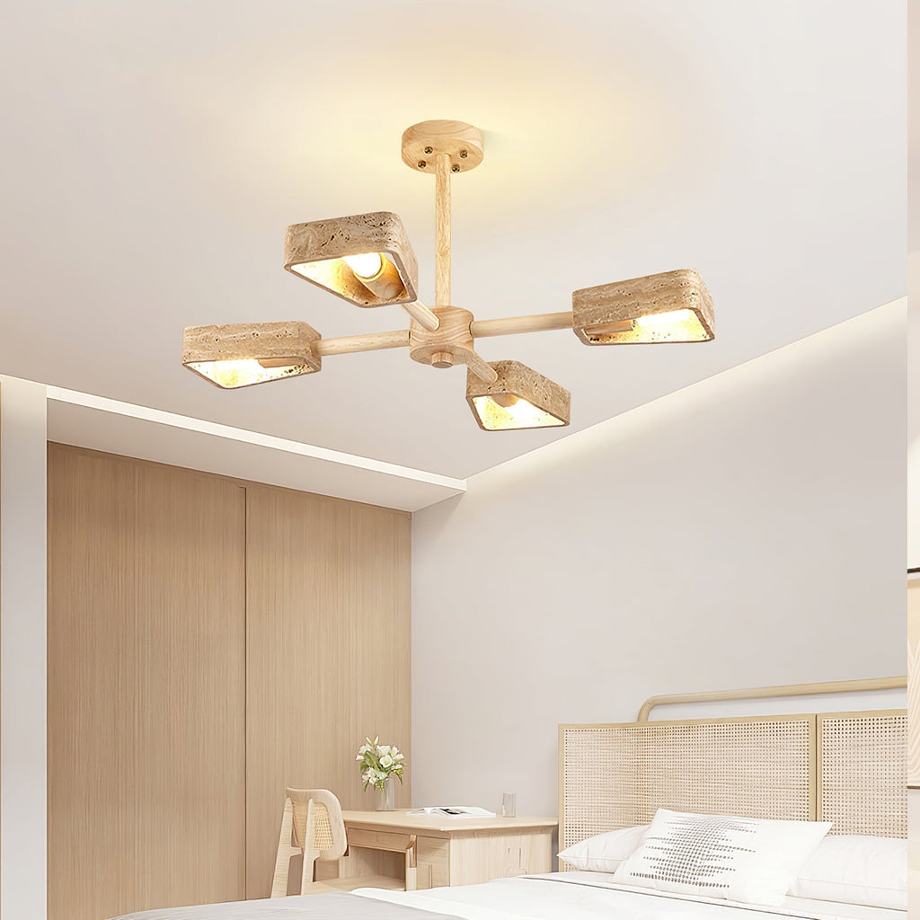 elementa-travertone-chandelier-anzaz-Walnut Color & Yellow Travertine-4