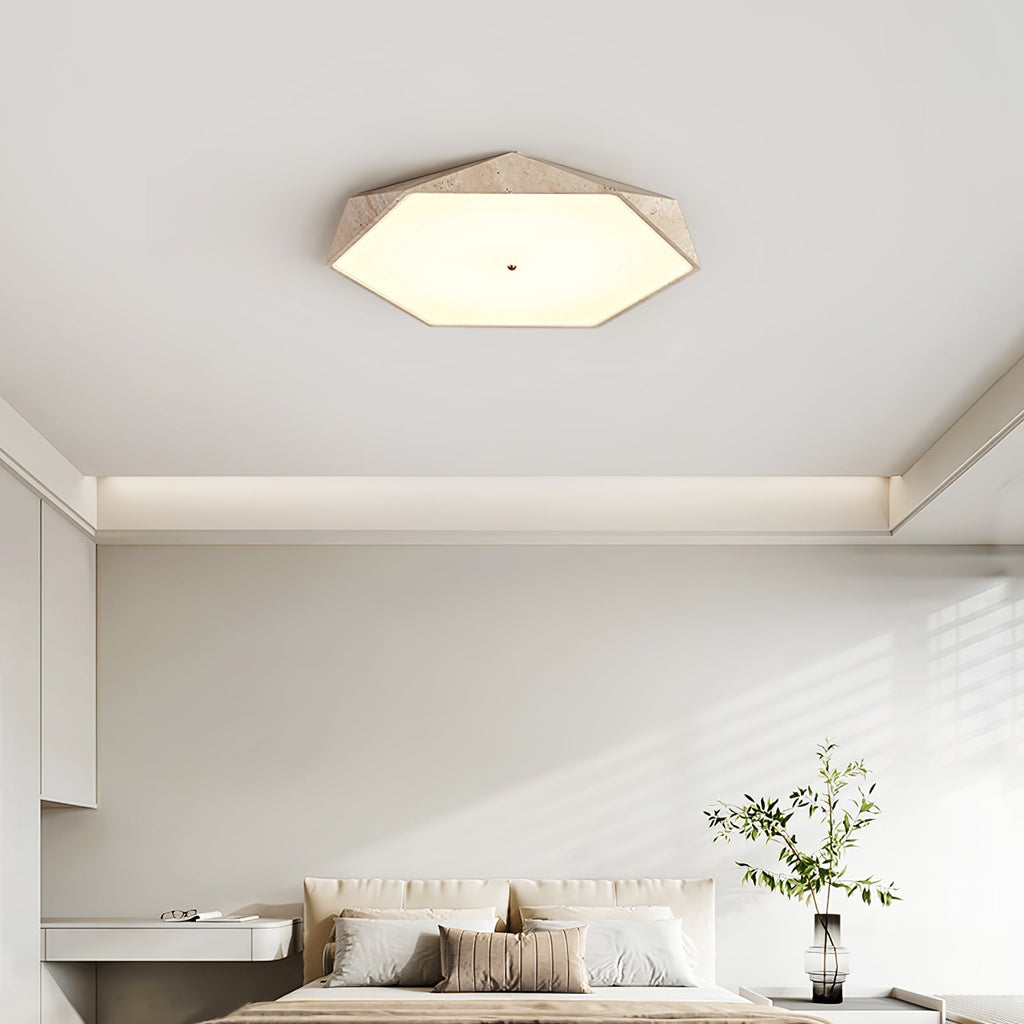 lunarc-stone-ceiling-lamp-anzaz-Yellow Travertine & White-2