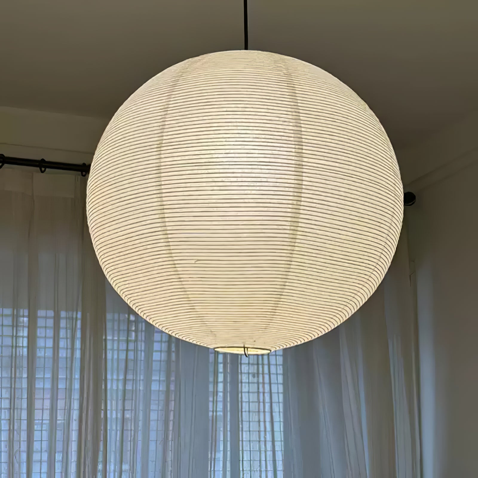 washi-paper-round-series-pendant-lamp-anzaz-White-8