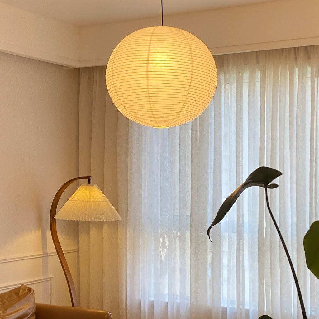 washi-paper-round-series-pendant-lamp-anzaz-White-6