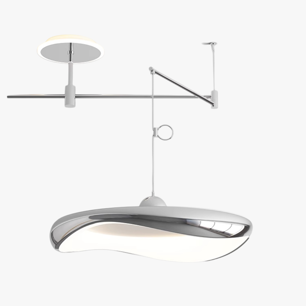 Lampă suspendată Ion Flow D52 în crom